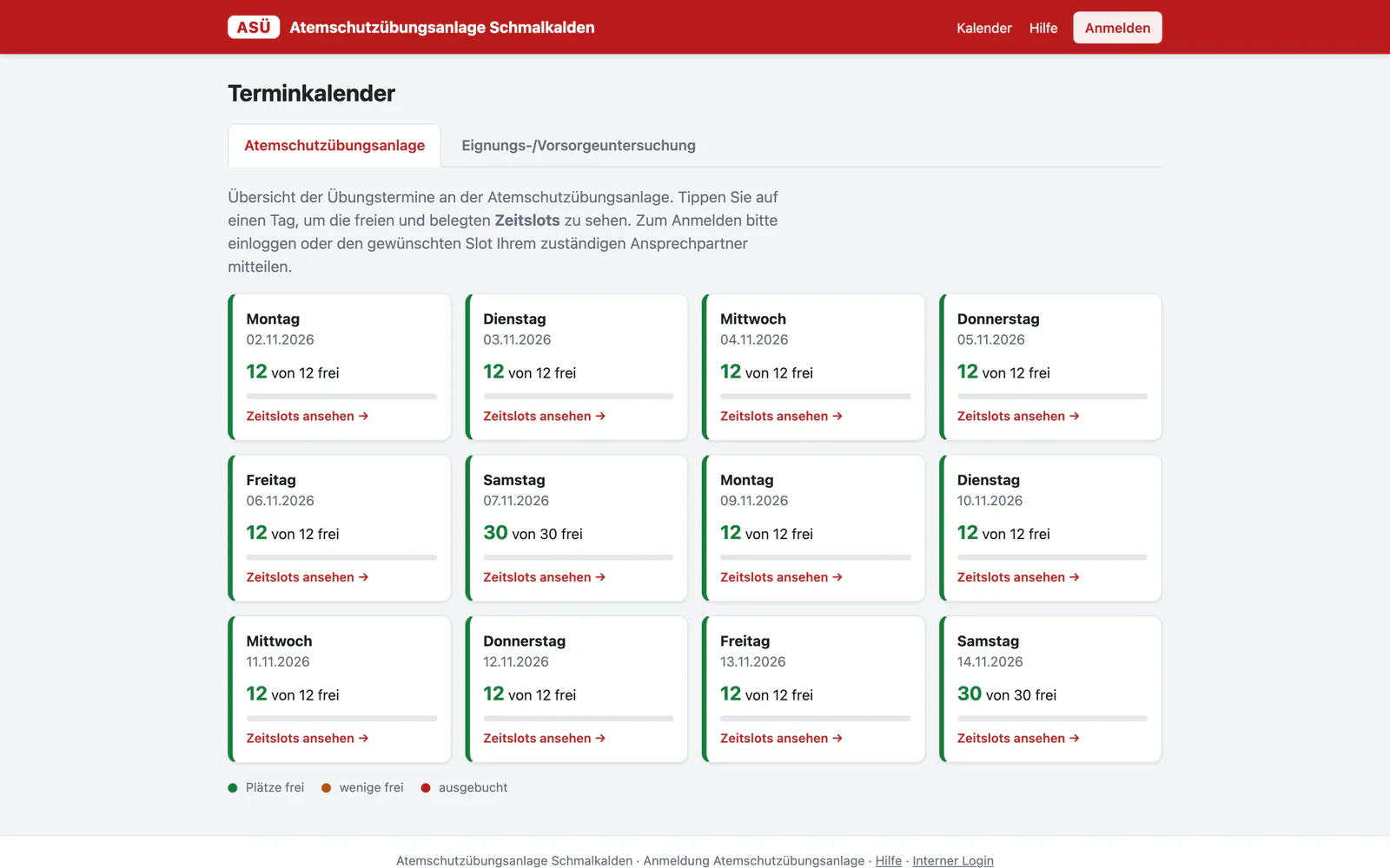 Screenshot: Atemschutzübungsanlage Schmalkalden