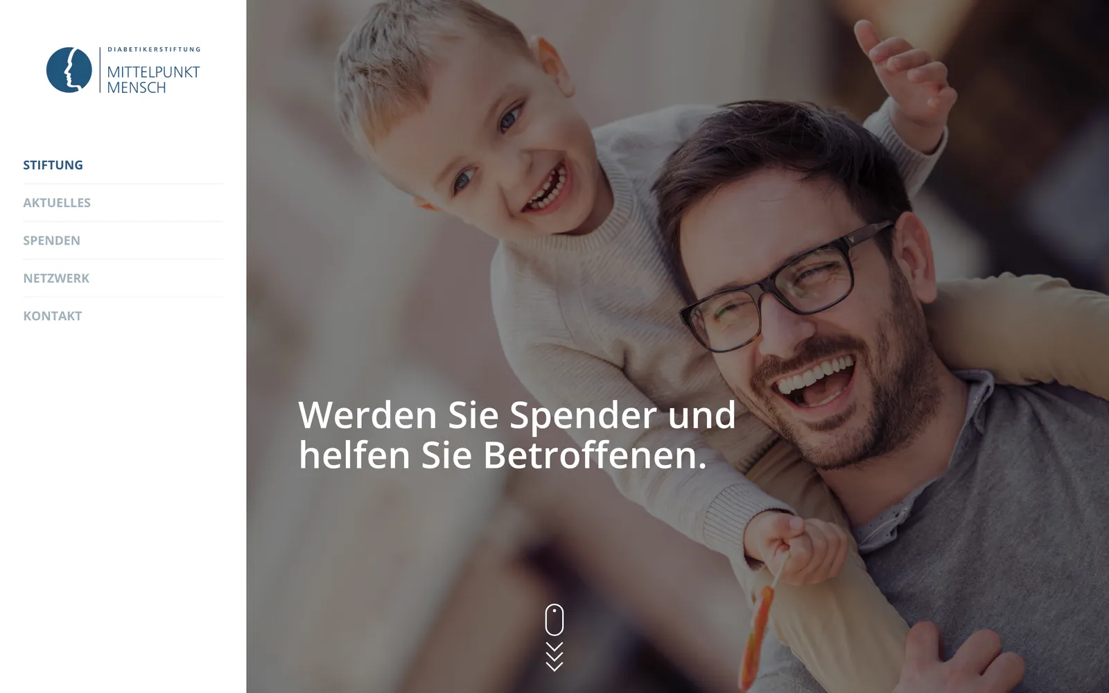 Startseite von Diabetiker Stiftung Mittelpunkt Mensch