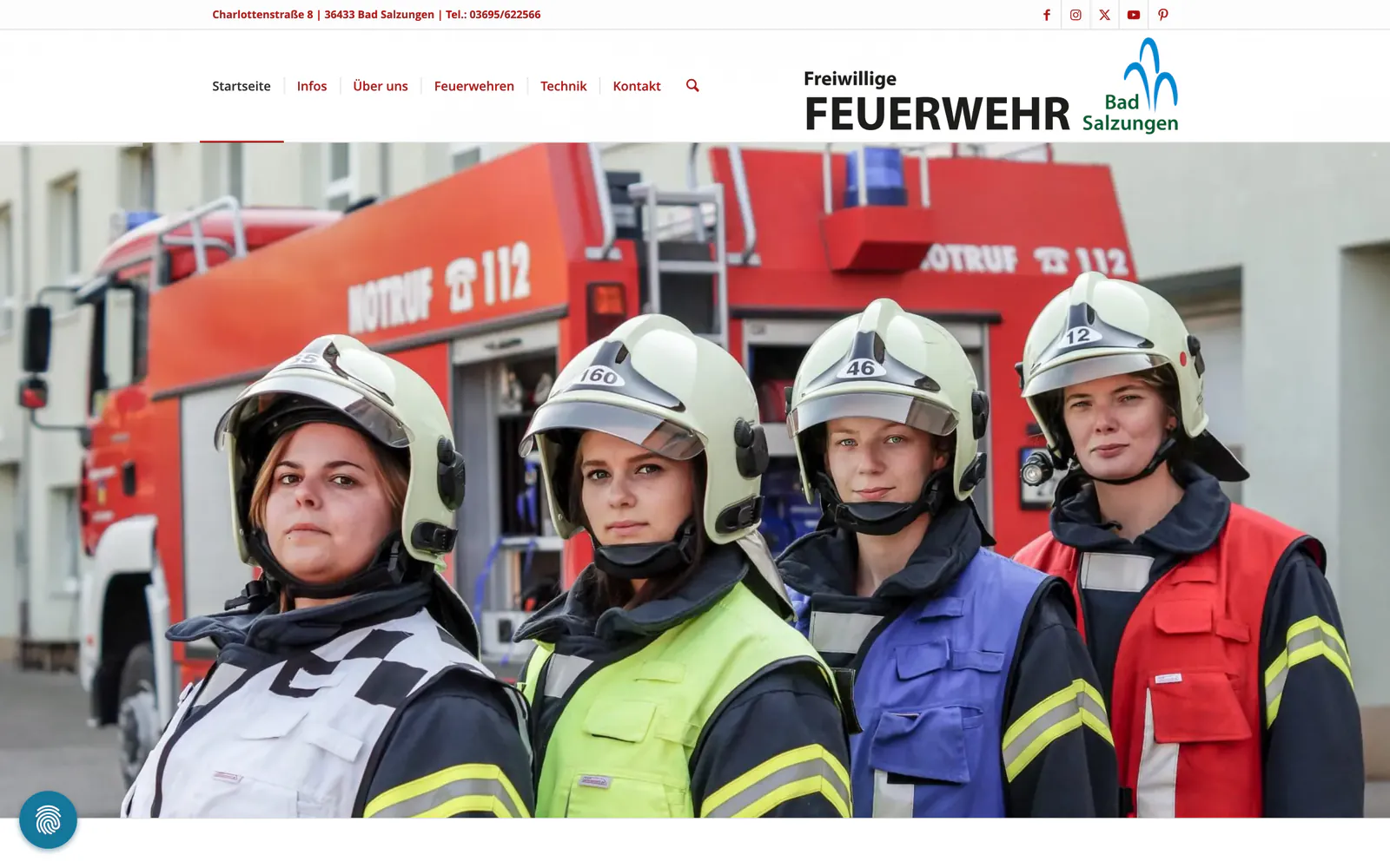 Screenshot: Freiwillige Feuerwehr Bad Salzungen