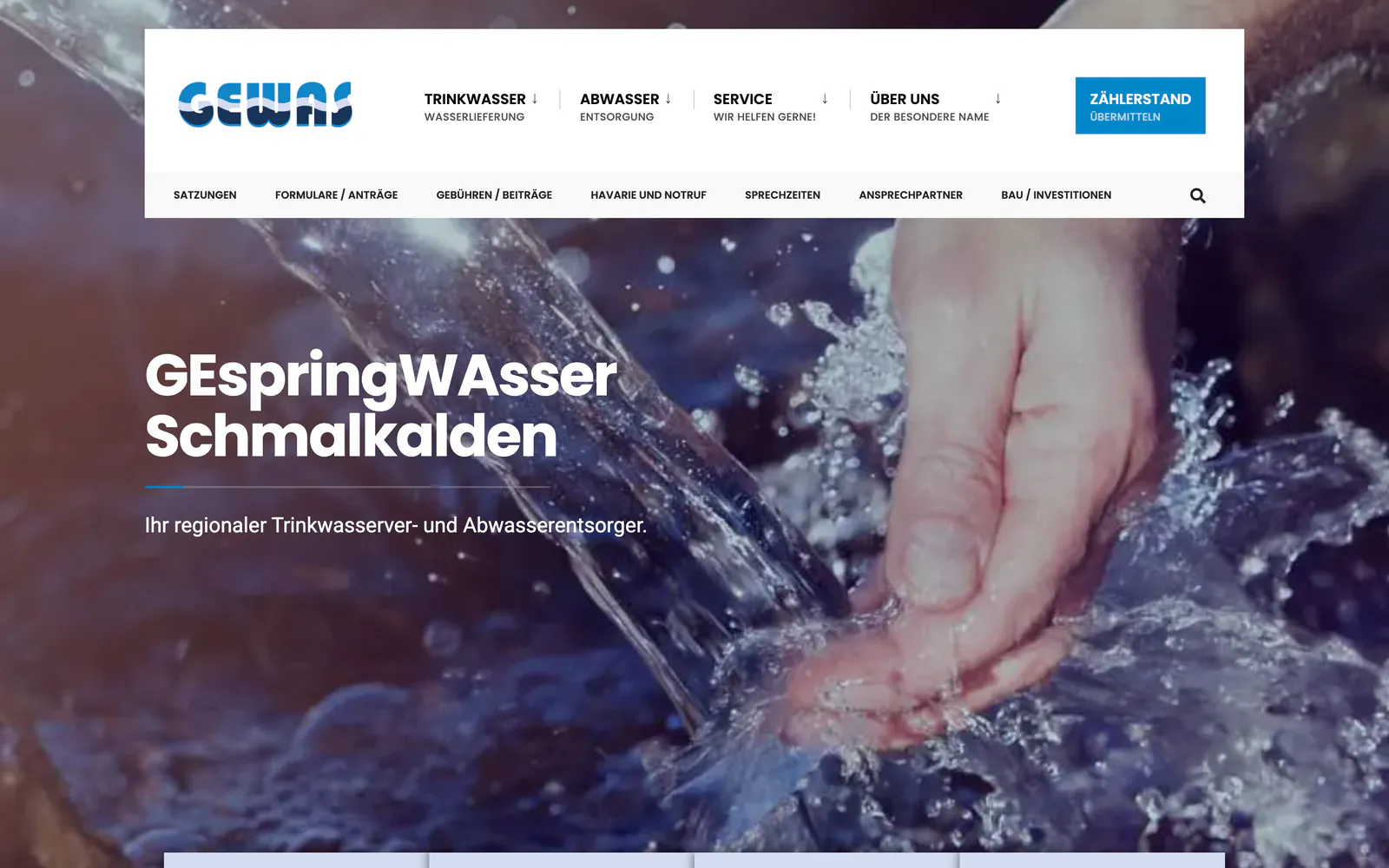 Startseite von GEspringWAsser Schmalkalden