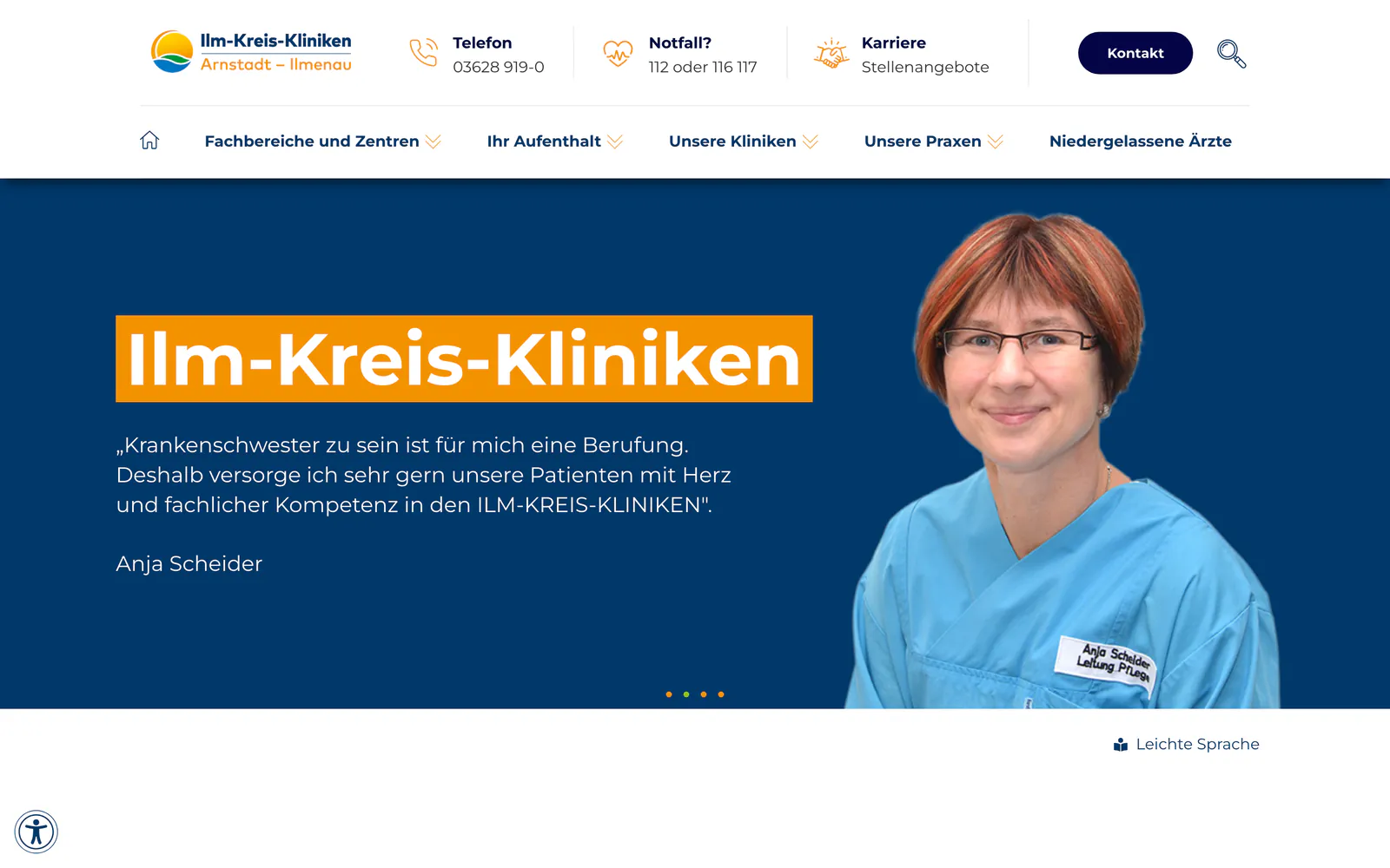 Startseite von Ilm-Kreis-Kliniken Arnstadt-Ilmenau gGmbH