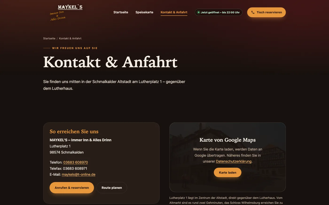 Motiv 9 aus dem Auftritt von MAYKEL'S – Immer Inn & Alles Drinn, Schmalkalden
