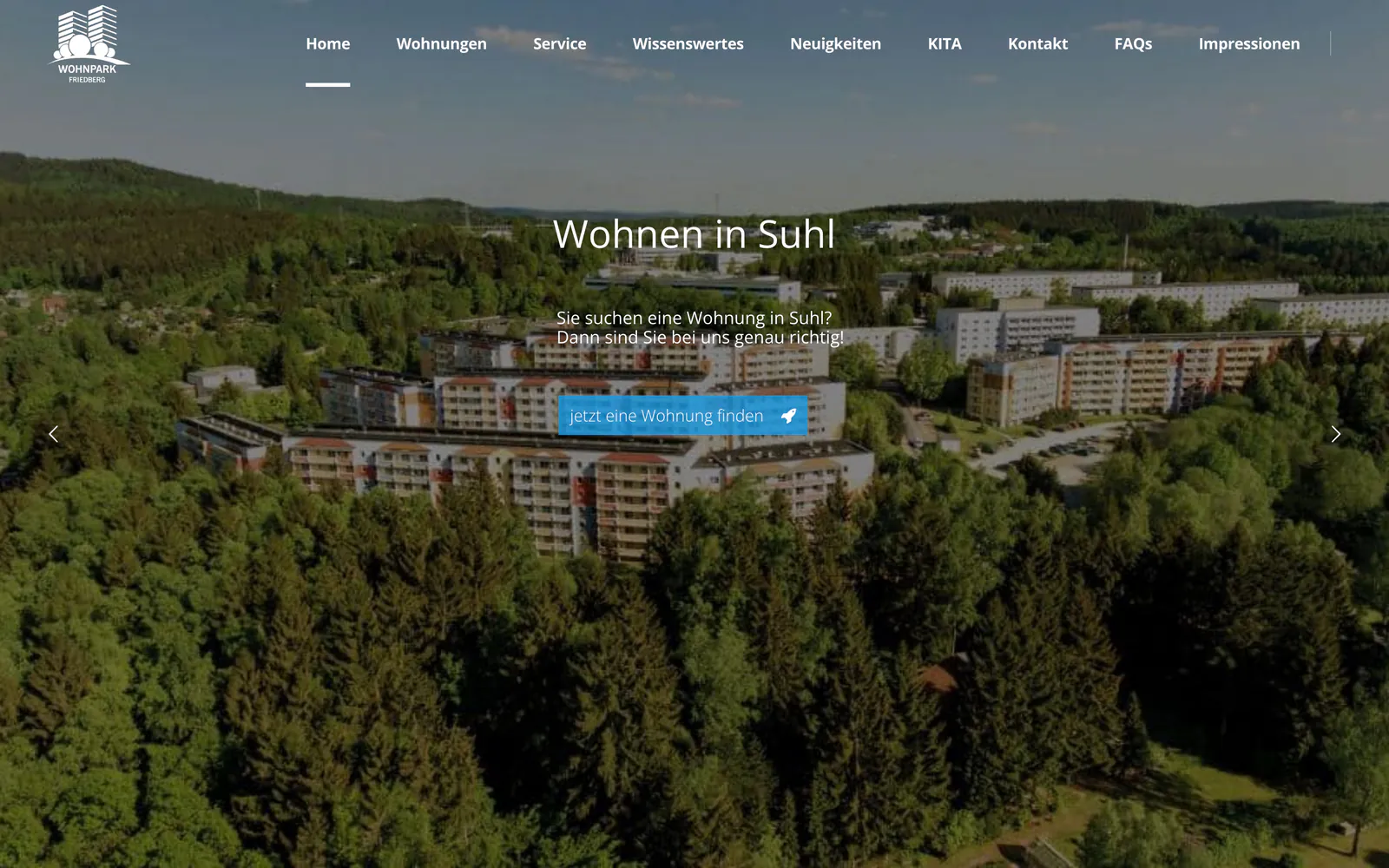 Startseite von Wohnpark Friedberg, Suhl